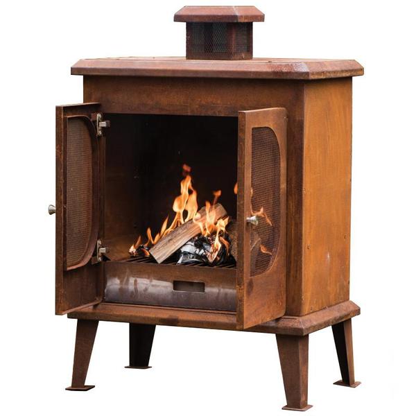 Bude Rust Finish Fireplace - 74cm