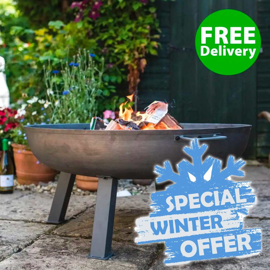 Winter special offer on fire pit with free delivery.